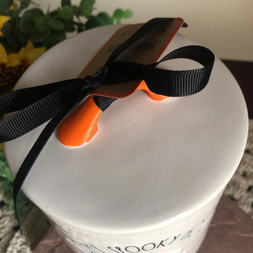 Rae Dunn x Peanuts Halloween HOME SPOOKY HOME Canister